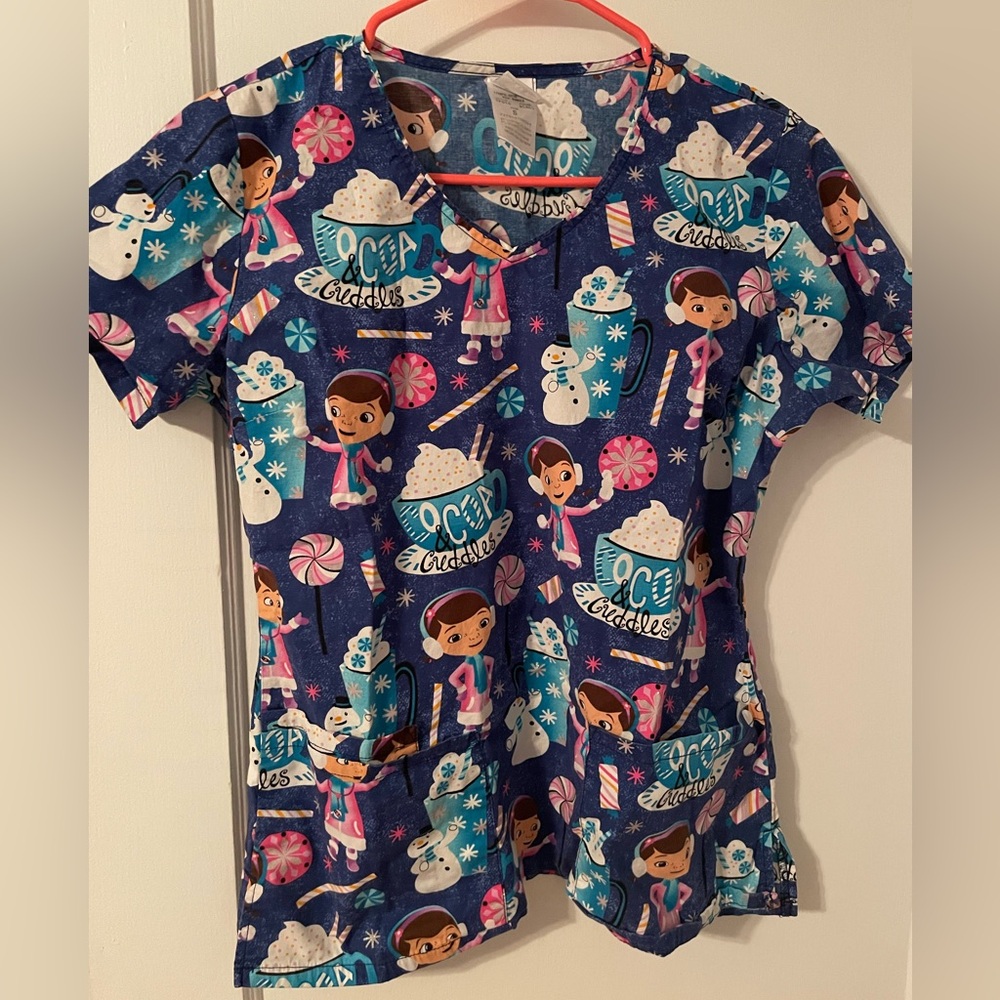 cartoon scrub top!